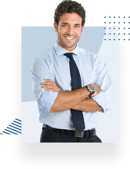 Insurdinary insurance representative smiling